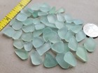 Genuine Pure Beach Sea Glass Surf Tumbled Seafoam Light Green Foam Small V02