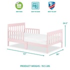 Dream On Me Finn Toddler Bed  Pink