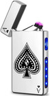 Gift Electric Plasma Lighter Usb Rechargeable Windproof Flameless Arc Cigarette 