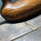 Vintage Wooden Duck Decoy Miniature Hand Carved Glass Eyes Unbranded 9x4