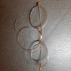 Antique Wire Rim Spectacles With Case Brass Frame