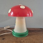 Vintage Children s Table Lamp With Mushroom And Gnome  Retro Style From The   