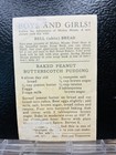 1930s Mickey Mouse Walt Disney Bell Bread Recipe Card Minnie Love Letter