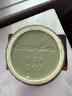 Mccoy Econoline Vintage Usa Pottery  502 Olive Green Ribber Planter Pot