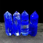 Natural Blueberry Quartz Tower Obelisk Healing Crystal Reiki Home Decor For Him