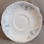 Set Of 12 Vintage Walbrzych White Silver Rim Saucer Plate Poland 5 5         331