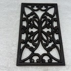 Cast Iron Trivet For Hot Plate Kitchen Rectangle Rectangular Heavy Vintage Foot