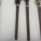 Lot Of 3 Vintage Primitive Wooden Textile Mill Spools Bobbin 10   