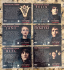 Twilight Saga  Eclipse S2 The Volturi Coven Card Set 2012 Neca Vo-7 To Vo-12