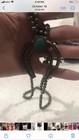 Navajo Sterling Silver Turquoise Squash Blossom Naja Necklace