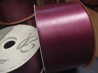 100 Yards Burgundy Flora-satin Ribbon  Berwick Offray Waterproof Fl40 2-3 4 