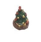 Vintage Artisan Miniature Christmas Tree Dollhouse Decor Signed 1988
