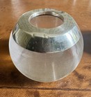 Large Deco Silver Mounted Glass Globe Match Striker  John Grinsell   Sons  C1900