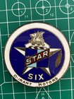 Original Oem 1926-27 Only Gm Durant Star Six Automobile Enamel Radiator Emblem