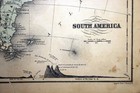 Antique 1866 Color Map South America Mcnally