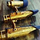 Saxophone Metal Mouthpiece Gold Plated Alto Tenor Soprano Sax Mouthpiece New