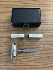 Antique Ever-ready Safety Razor W case   Blade Caddies Vintage Collectible