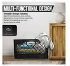 Juggernaut Storage 24qt Plastic Heavy-duty Milk Crate  Black
