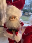 Vintage Christmas Dolls Santa And Mrs  Claus Made From Bottles 12    Tall Handmade