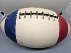    vintage Rc Cola Advertising Football Red White Blue Promotional Soda Ball   