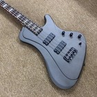 Electric Bass Guitar Matte Black 4strings Basswood Body Esp Pickups Maple Neck