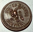 Civil War Token Tradesmens Currency Good For One Cent United States Copper 