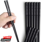 10x Chopsticks Reusable Dishwasher-safe Anti-skid Cherry Blossom Chopsticks