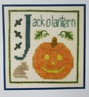 Elizabeth s Needlework Jack O Lantern   October Cross Stitch Patterns Aida  flos