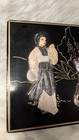Vintage Chinese Jewelry Box Lacquer Soap Stone Oriental Geisha Hand Crafted 11 