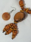 Handmade Tagua Nut Necklace And Earring Set From Ecuador