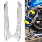 Chrome Saddlebag Rail Support Bracket Left   Right Side Fit For Harley Tourin   