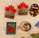 Vintage Canada Souvenir Travel Hat Lapel Pin - Lot Of 12