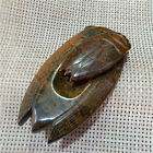 5 7  Chinese Ancient Jade Gold Cicada Carved Antique Ornaments Collect Decor