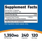 Nutricost Fenugreek Seed 1350mg  240 Capsules - Gluten Free  Non-gmo  675mg Per
