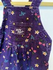 Vtg Oshkosh Baby Bgosh Girls Denim Vestbak Overalls 18 Months Purple Fruit Berry