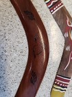 Lot 2 Vintage Australia Wooden Boomerangs  Hand Painted  Aboriginal Art