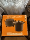 Toastmaster 4 Qt Black Cauldron Slow Cooker Removable Crock Glass Lid Halloween