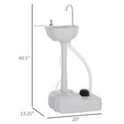 Portable Camping Sink W  Towel Holder   Soap Dispenser Hand Wash W  Wheels
