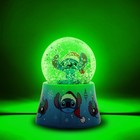 Disney Lilo   Stitch Santa Stitch 3-inch Mini Light-up Snow Globe