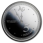 2019 Tokelau Chronos  5 1 Oz Bu Silver Coin In Capsule - Pressburg Mint