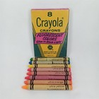Vintage 1970s Binney   Smith Crayola Fluorescent Set Of 8 With Original Box