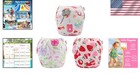 Unisex Baby Swim Diapers  Reusable 3 Pack 3zsd04