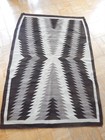 Large 43 X 66   Antique Navajo Indian Transitional Era All Natural   Hand Carded