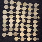Middle Eastern  Belly Dancer Coin Pennants 52 Coin Lot