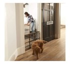 Evenflo Position   Lock Baby Gate  Pressure-mounted  Farmhouse Collection Brown