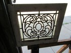   Ornate Antique Stained Glass Window   19 75 X 18   Architectural Salvage