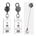 Retractable Badge Reel Id Card Holders Heavy Duty With Belt Clip Key Ring
