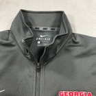 Georgia Bulldogs Nike 1 4 Zip Pullover Gray Dri Fit Long Sleeve Shirt Mens Large