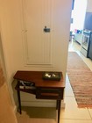 Mid-century Modern Teak Phone Table  Brown Medium Wood Tone
