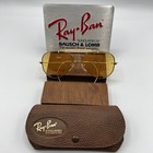 Vintage Bausch   Lomb Ray Ban Cable Gold Plated Ambermatic Sunglasses  58mm